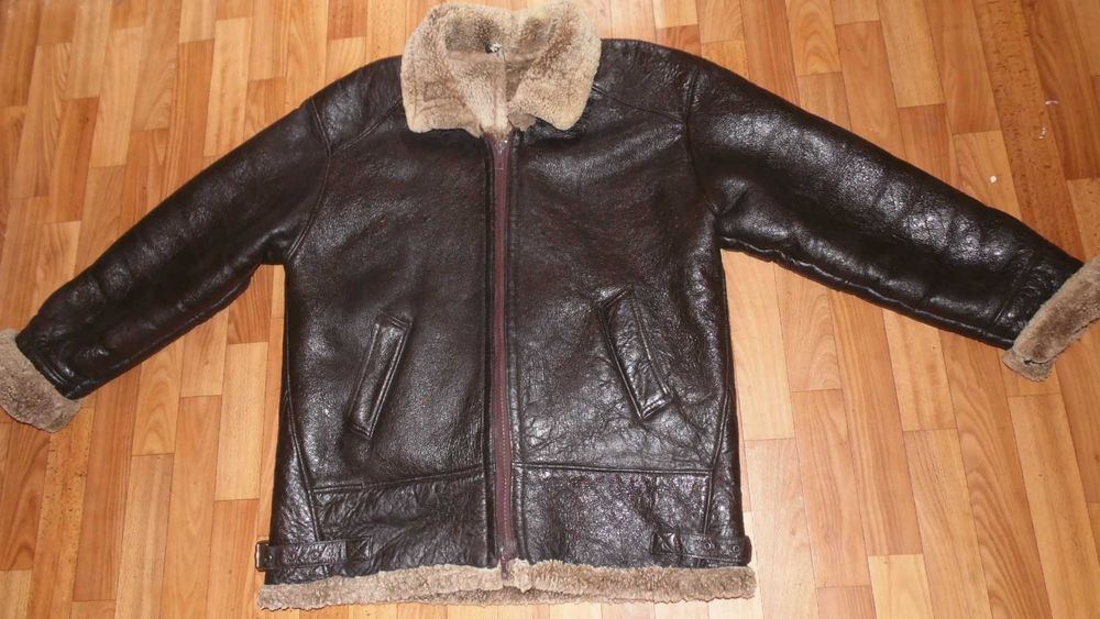 Дубленка пилот бомбер b - 3 США натуральная овчина