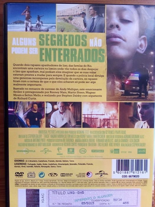 Lixo, Stephen Daldry, Martin Sheen, Rooney Mara, Wagner Moura