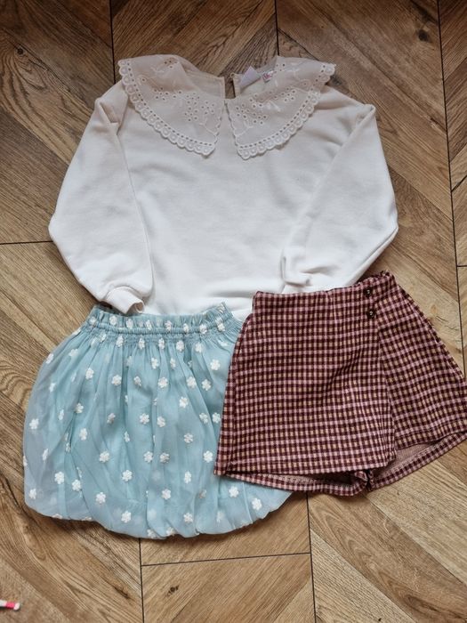 Zestaw paka paczka ubranek dla dziewczynki Zara h&m Smyk 116