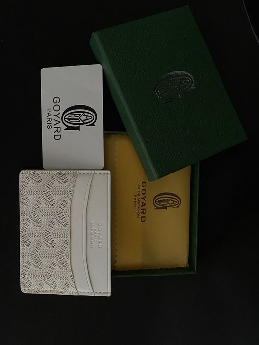 Porta-cartões da Goyard branco