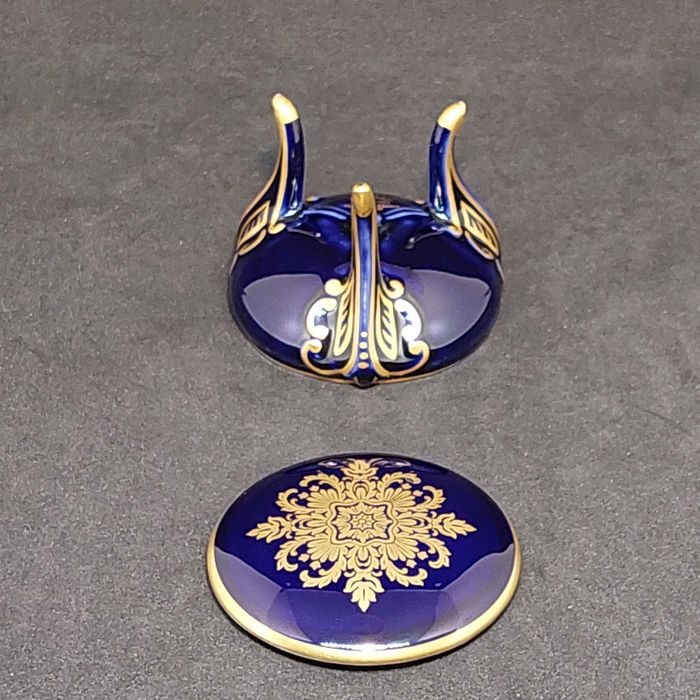 РЕДЧАЙШАЯ шкатулка Германия ROSENTHAL 1949 год РОЗЕНТАЛЬ фарфор ЗОЛОТО