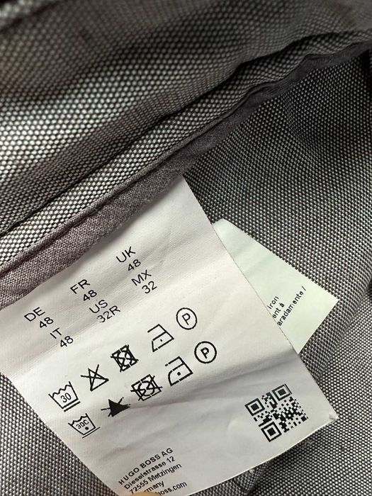 Hugo Boss Spodnie Chino Męskie W32 Bordowe Slim Casual Premium