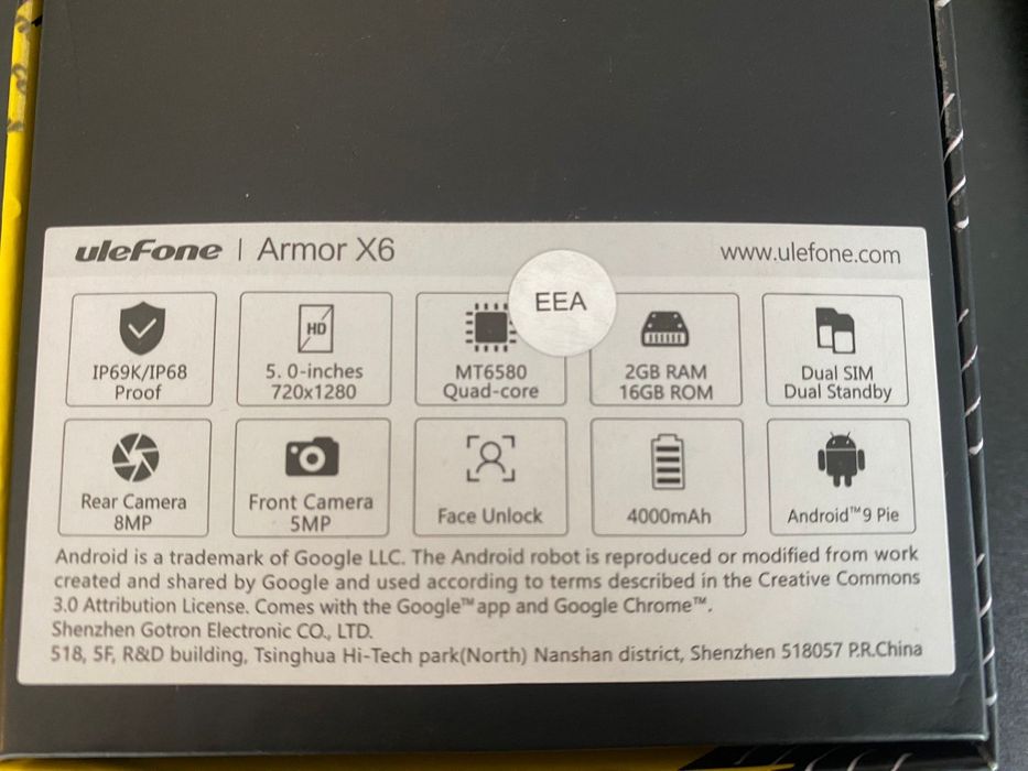 Telefon roboczy  ( NOWY)  / smartfon UleFone Armor X6
