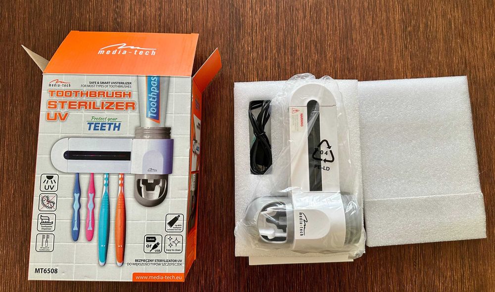 Sterylizator UV do szczoteczek MediaTech