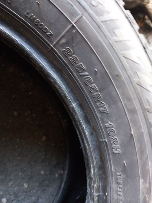 Opony używane 225/65/17 bridgestone 2x8 mm