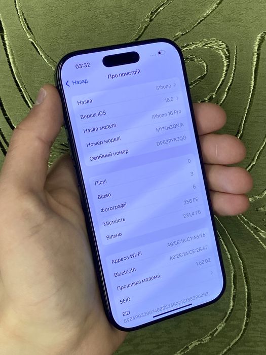 iPhone 16 Pro 256gb Black Titanium