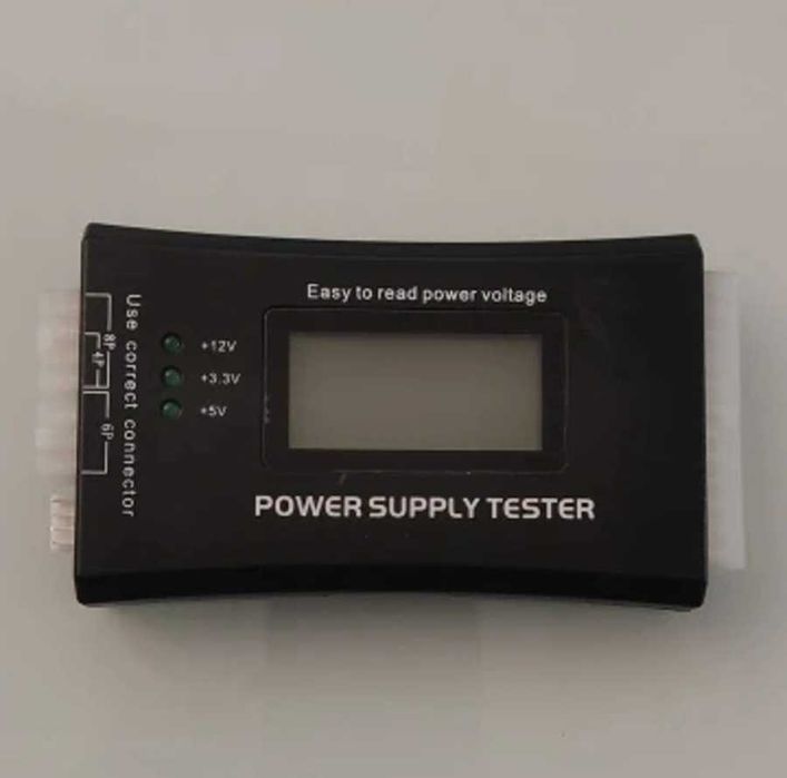 Тестер блока питания с LCD-дисплеем, рабочий, б/у