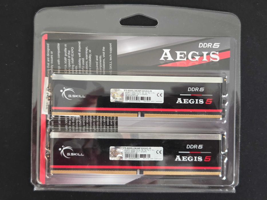G.Skill DDR5 Aegis 5 64GB  6000 CL36