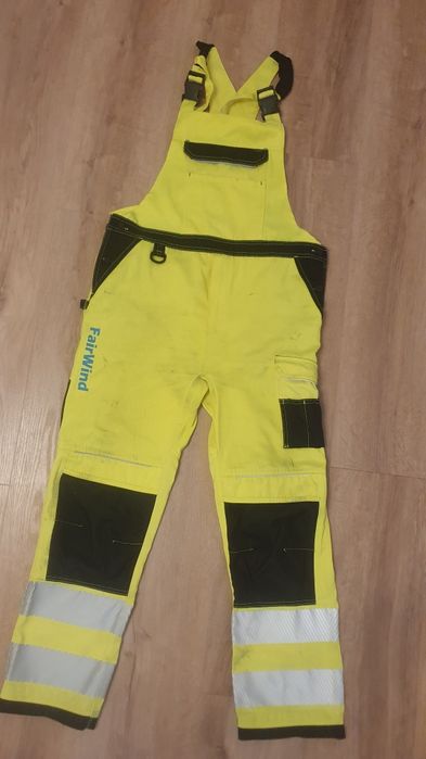 Spodnie robocze z odblaskami męskie ogrodniczki robocze L