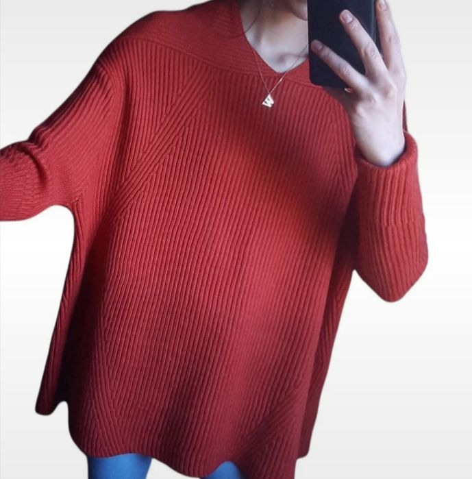 Sweter wełna Fall winter spring summer/Luźny krój Roz XS/S