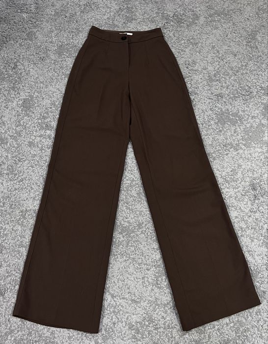 коричневые брюки Бершка