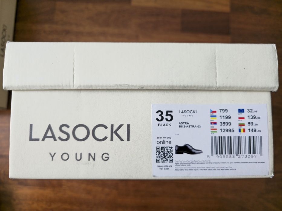 Lasocki Young czarne buty rozmiar 35