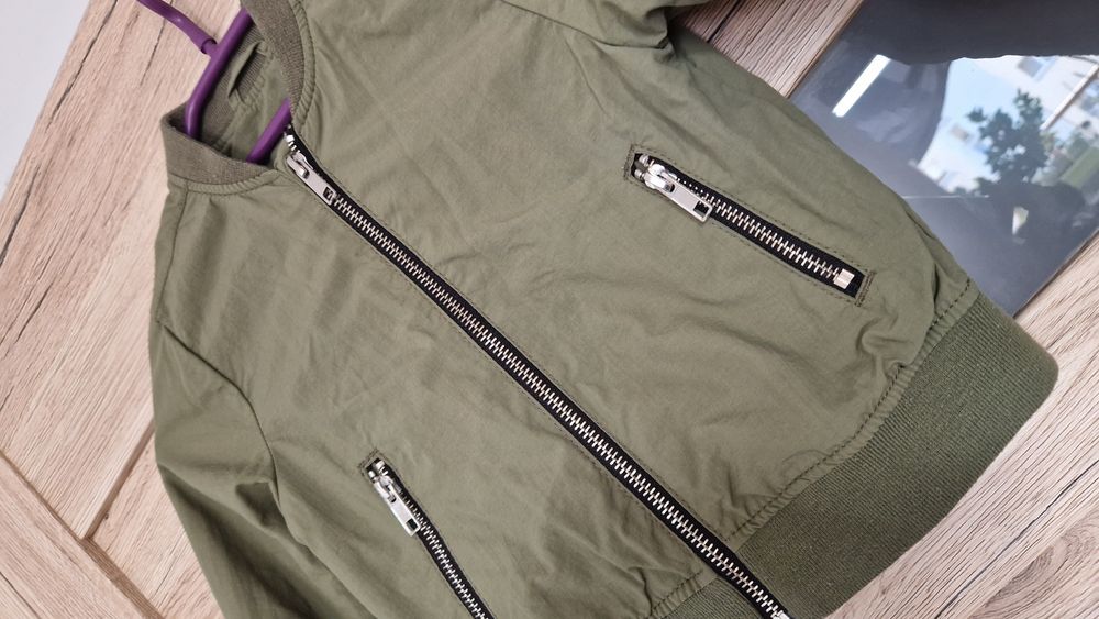 Kurtka bomberka h&m r.98 khaki