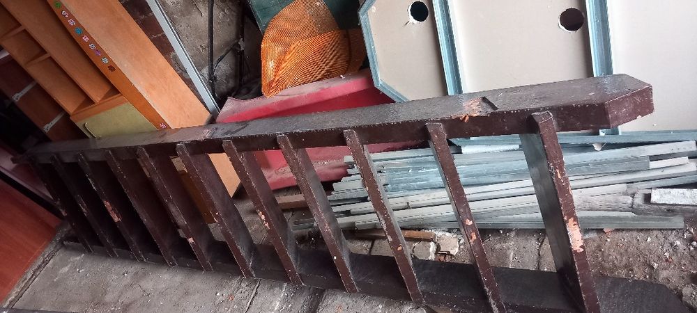 Schody dębowe Na budowe + barierka