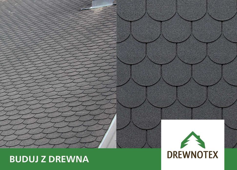 Gont bitumiczny Tegola Eco Roof Tradycyjny bobrzy ogon bobra
