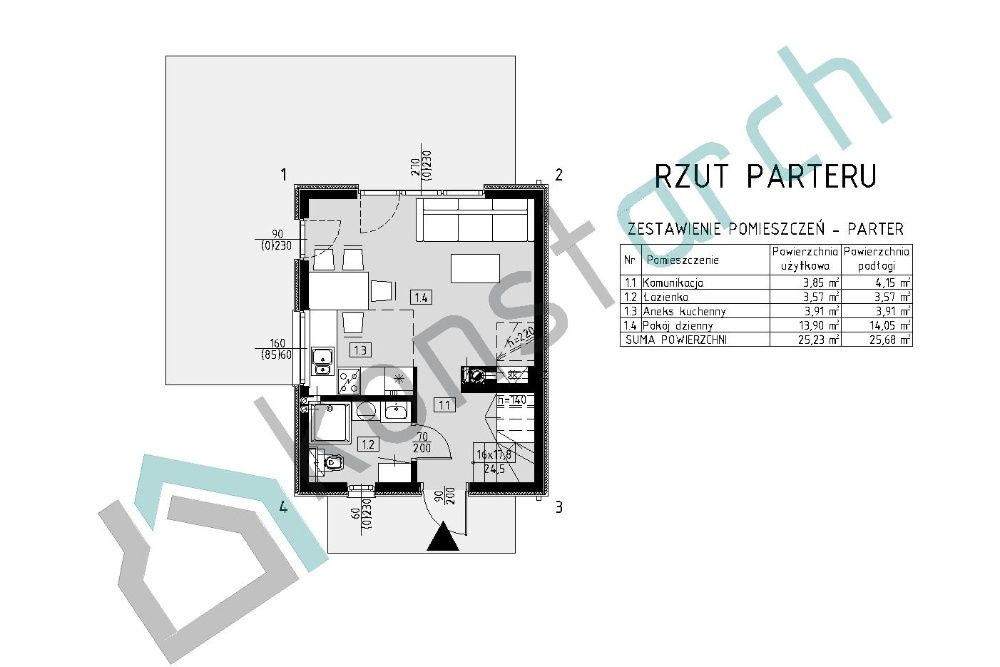 Projekt domu na zgłoszenie do 35 m2 (budynek letniskowy)