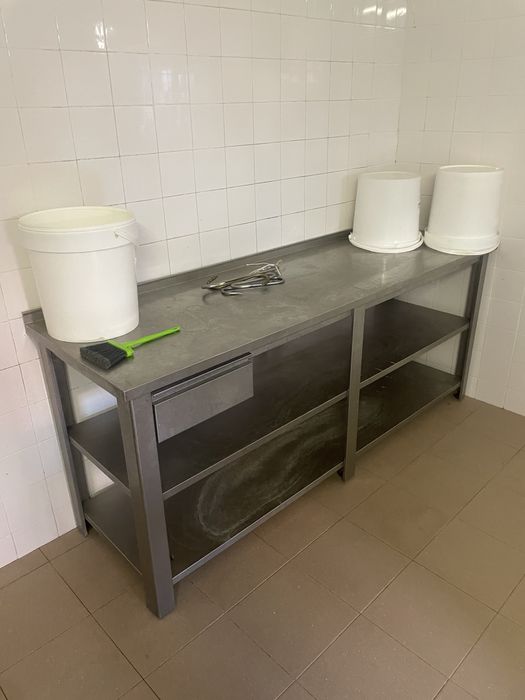 Bancada com gaveta - Inox