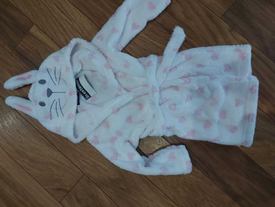 Szlafrok dziecięcy królik ROZM 92/98 NOWY!