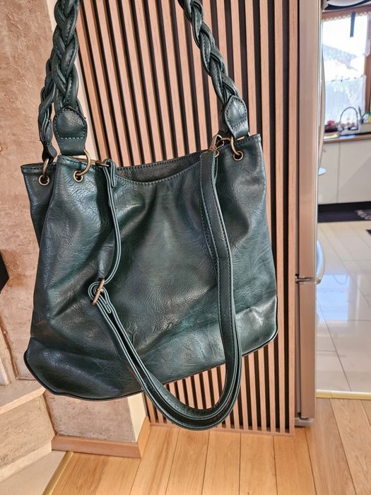 Torebka kolor butelkowa zieleń