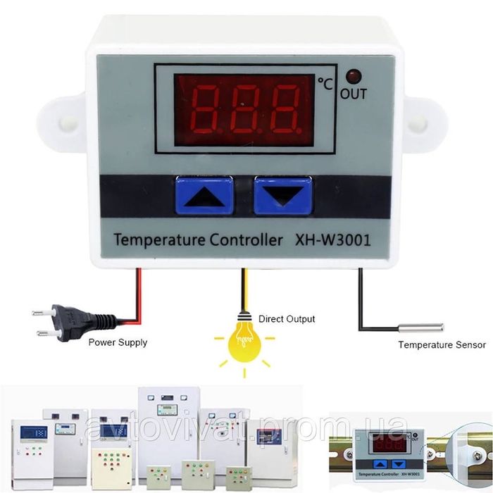 Цифровий терморегулятор термостат XH-W3001