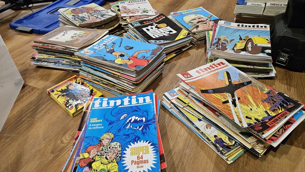 Revistas Tintin dos jovens 7 a 70 e Jornal da DB