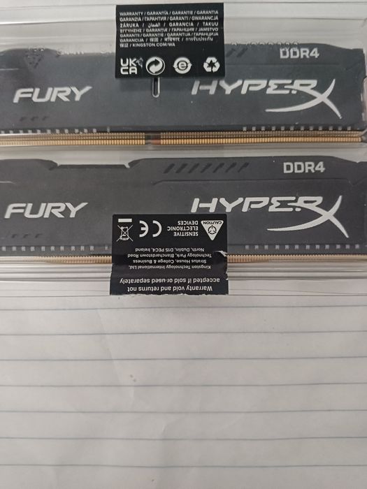 Оперативна пам'ять ddr4 8gb. Кіт Kingston Fury 2x4gb