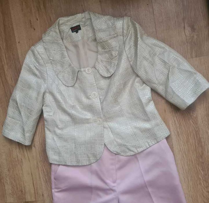 komplet spodnie+żakiet 44