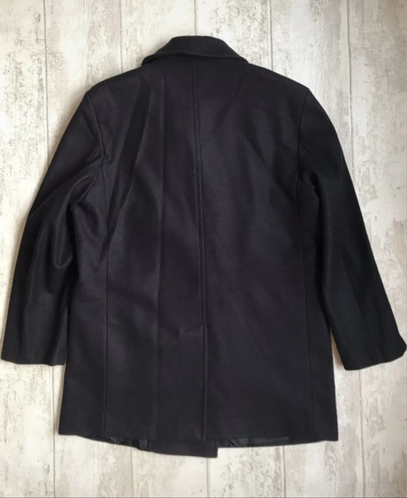 EASY Płaszcz Wełniany L XL Klasyczny Bosmanka Peacoat Elegancki Nowy !