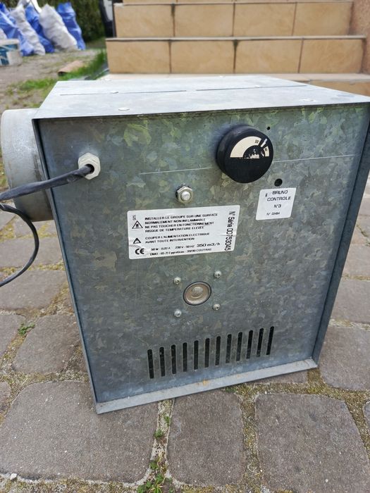 Turbina do ciepłego powietrza do kominka 350 m3