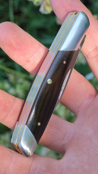 Kershaw Iredale 4386 Micarta, складний джентельменський ніж, 3 типа  лез різної довжини, накладки micarta, латунні лайнери ,поліровані больстери