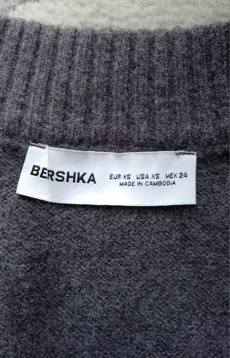 Camisola cinzenta lisa bershka