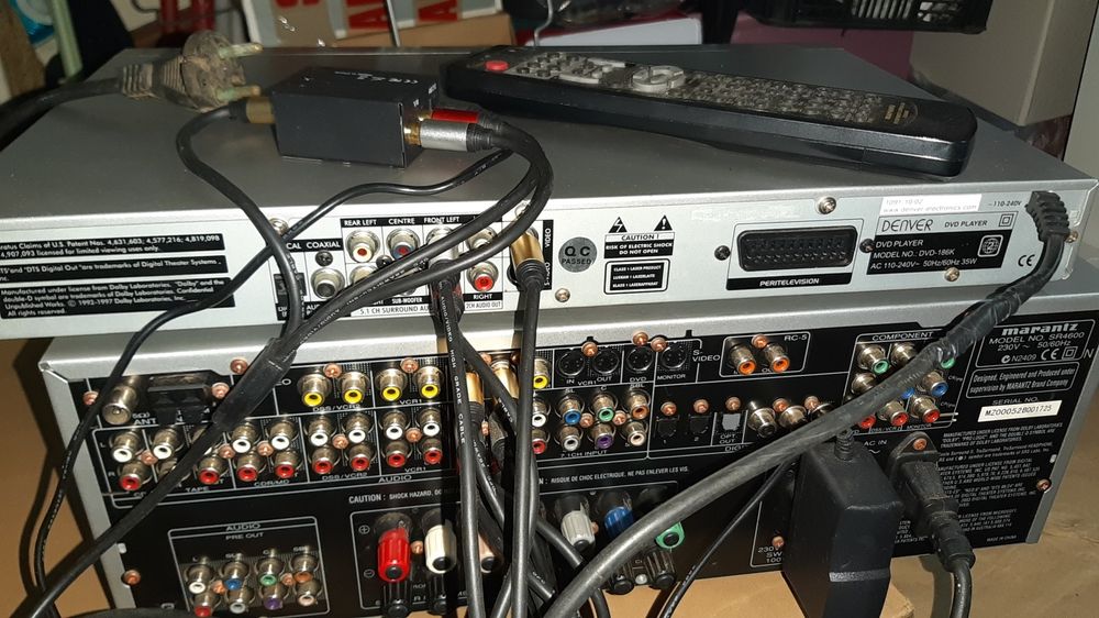Receptor Surround Marantz SR4600 AV e Leitor de DVD