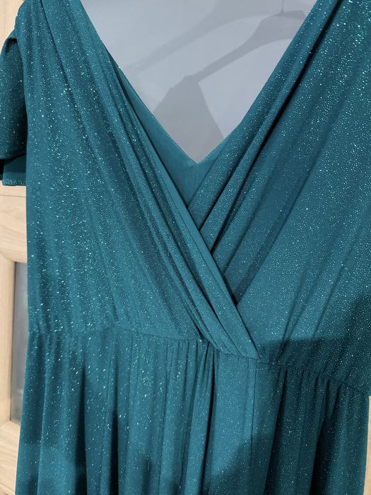 sukienka zielona błyszcząca rozmiar 42