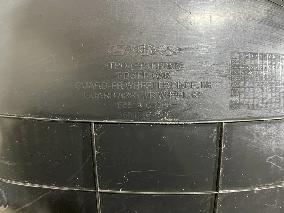 Подкрылок передний правый Hyundai i30 3 ( 2020 - 2024 г. ) 86814-G4500