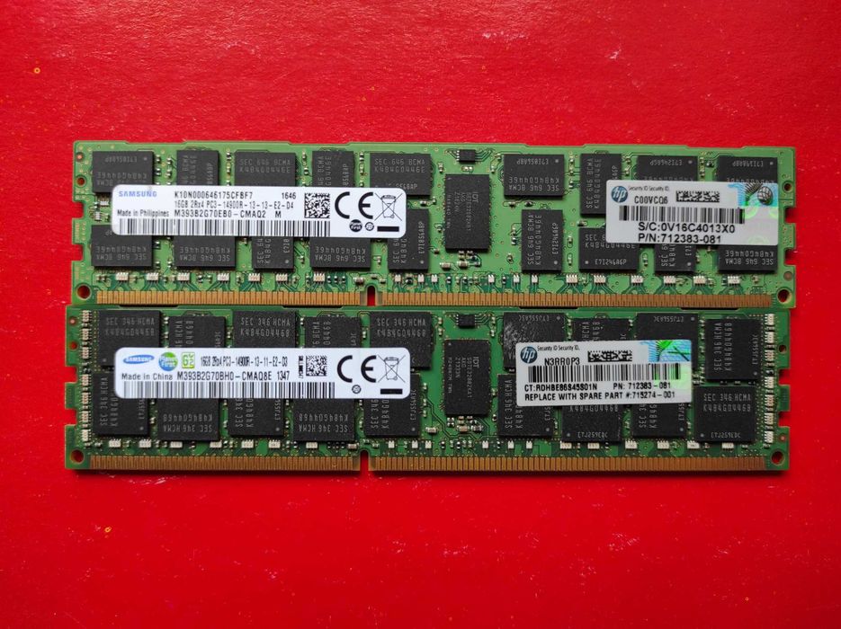 Samsung 16GB ECC DDR3 1866 PC3-14900R Reg серверна