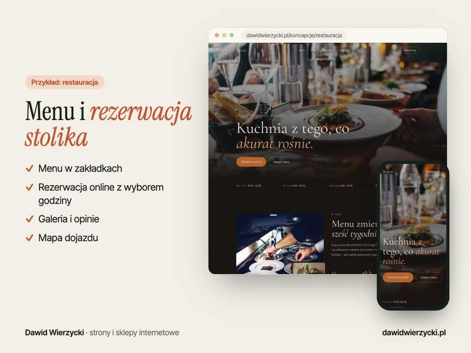 Strona internetowa dla firmy w 7 dni · BLIK, RODO, Google · Wrocław