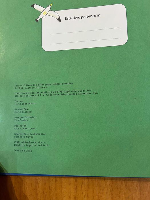 Livro Data e Livro Lendas da História de Portugal