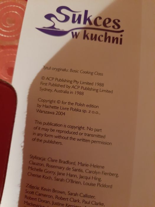 Książka kucharska Pierwsze kroki w kuchni