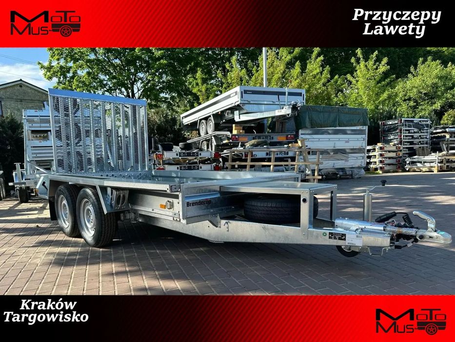 Brenderup Przyczepa Brenderup MT3651 DMC 3500kg do przewozu minikoparki 360x180  Nowa przyczepa Brenderup pod minikoparkę 360x180 DMC 3500kg