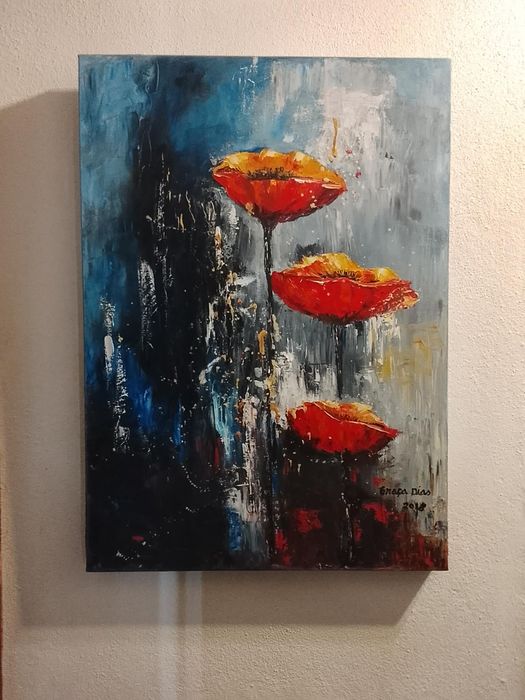 Óleo sobre tela "As Papoilas"