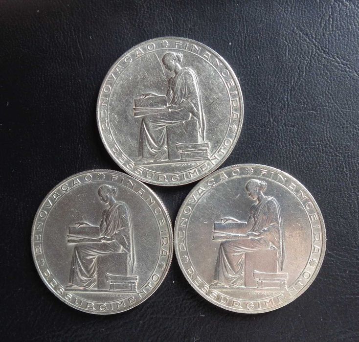 Moedas 20 Escudos Prata 1953 Renovação Financeira