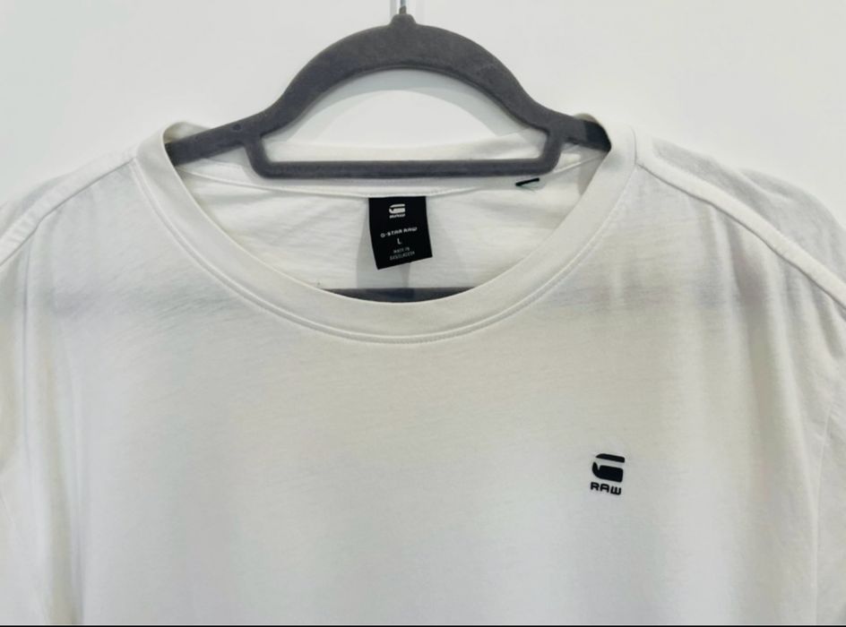 Koszulka polo t-shirt Willsoor firmowy biały groszki k. 41/42 L