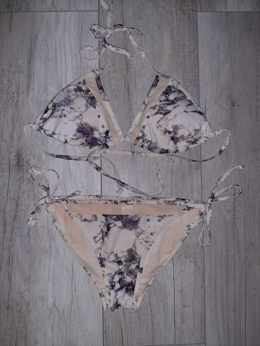 Primark 36 S strój kąpielowy bikini siateczka dżety