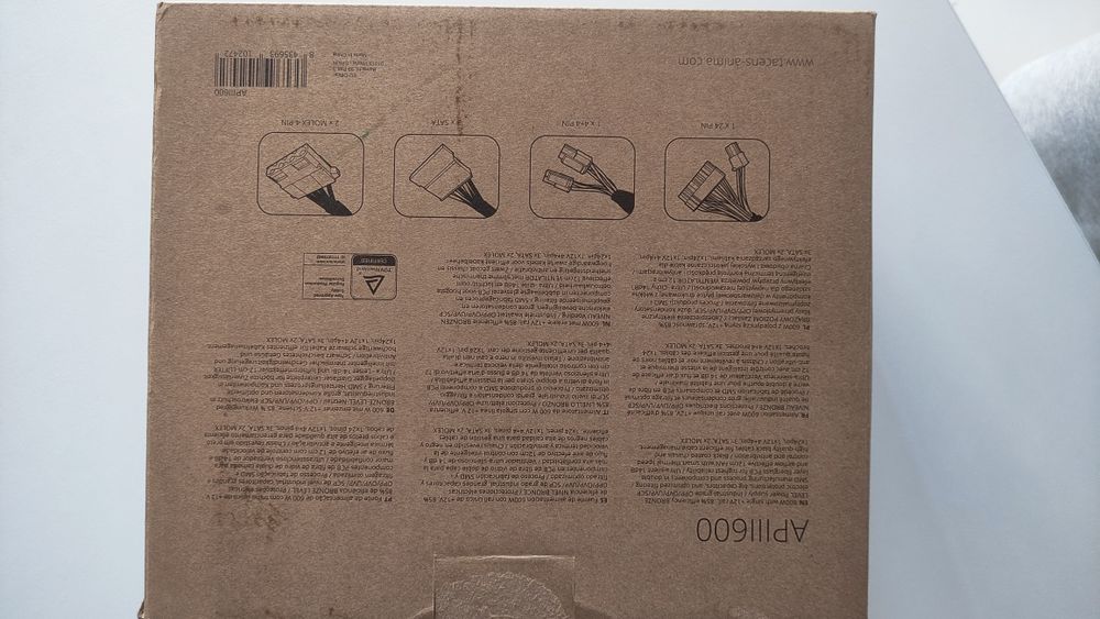 Tacens Anima APIII600 Power Supply Unit 600W
Tacens Power Supply Unit64729938268931121