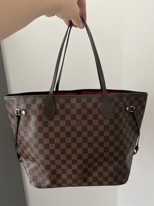 Louis Vuitton Neverfull MM skóra naturalna