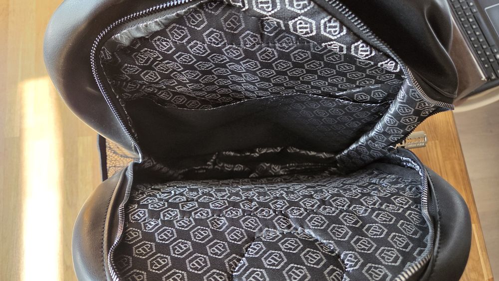 Plecak PHILIPP PLEIN skóra czarna