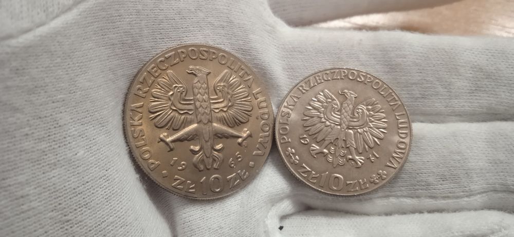 PRL rolka 10+20gr 1981r, 10zł kolumna 1965r,20gr 1949r
