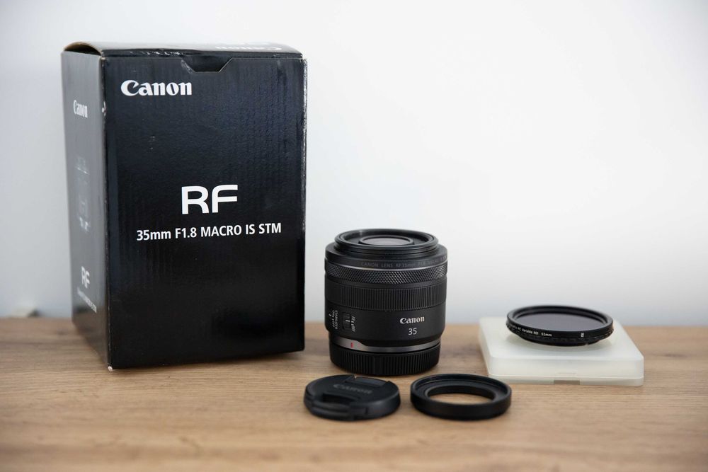 Об'єктив canon rf 35mm f/1.8 is macro stm + бленда + фільтр ND