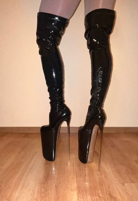 6/ OD RĘKI 39 !! 30 cm !! Buty metal heel kozaki !! 30 cm !! kozaczki