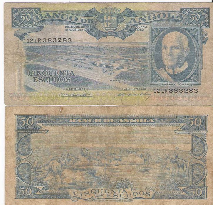 Angola - 50 Escudos Américo Tomás 1962
